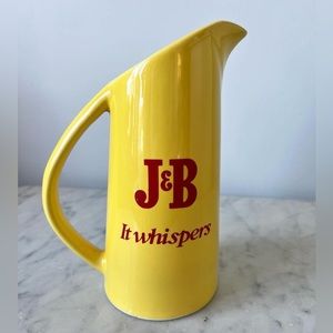 VINTAGE J&B Decanter Pitcher rare find for collectors of barware and breweriana.